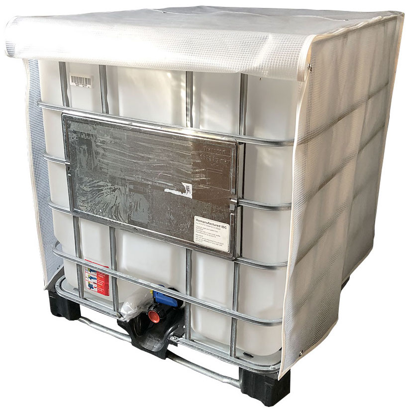 Abdeckhaube IBC Container 1000L Classic-Line - ca. 122x102x102 cm, inkl. Reißverschluss