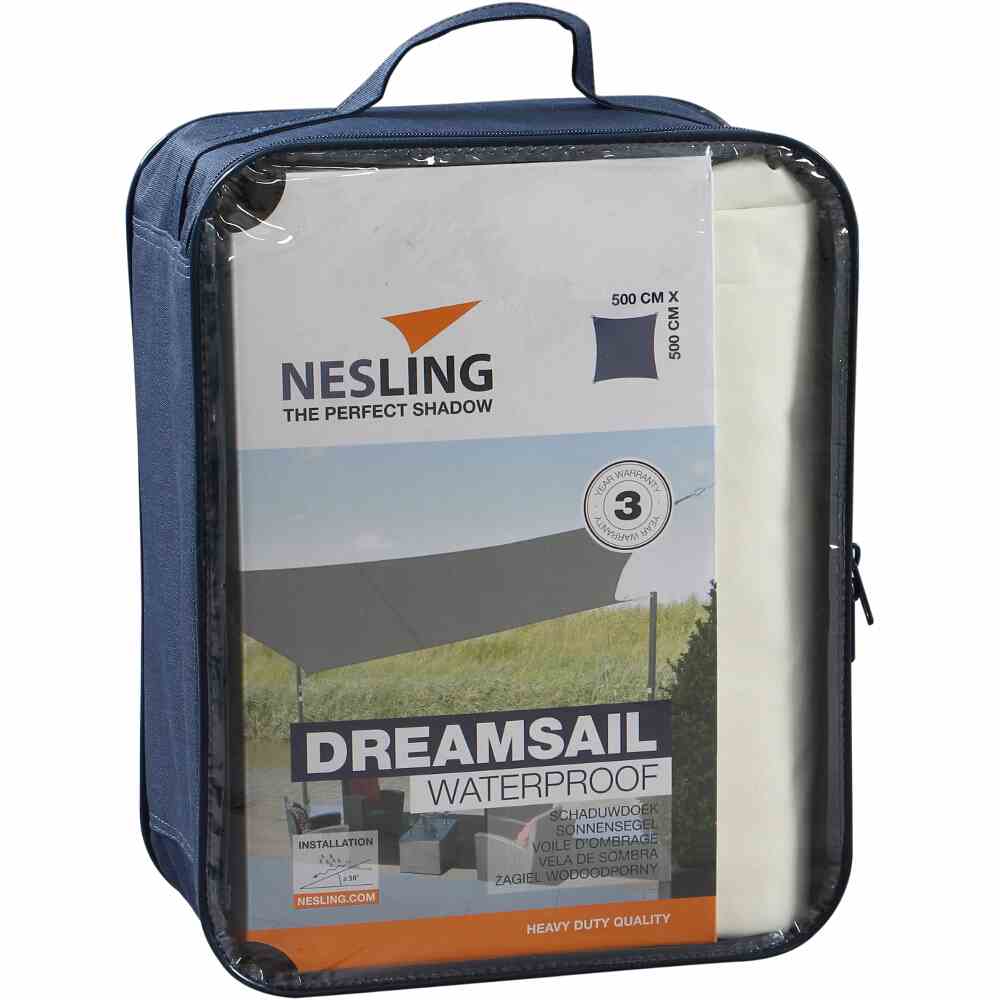 Dreamsail Sonnensegel (wasserdicht) quadratisch 5x5m (creme)