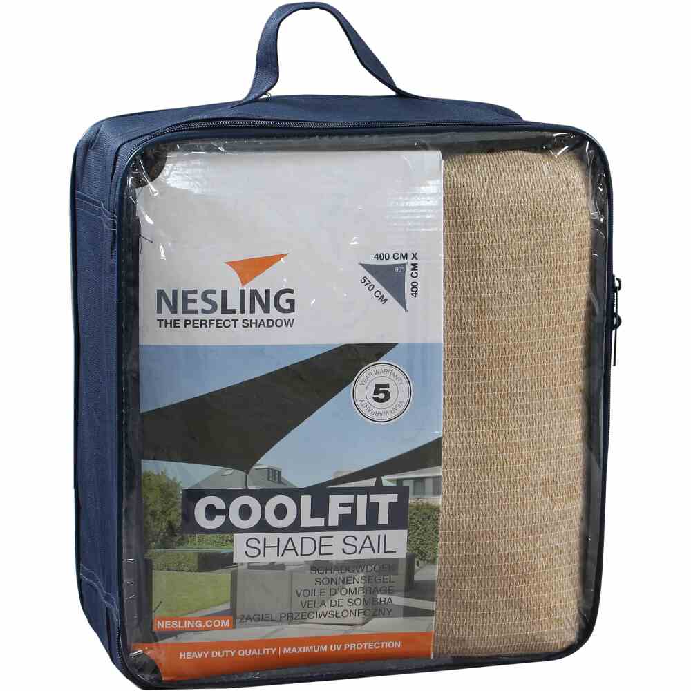 Coolfit Sonnensegel dreieckig 90° 4x4x5,7m (sand)