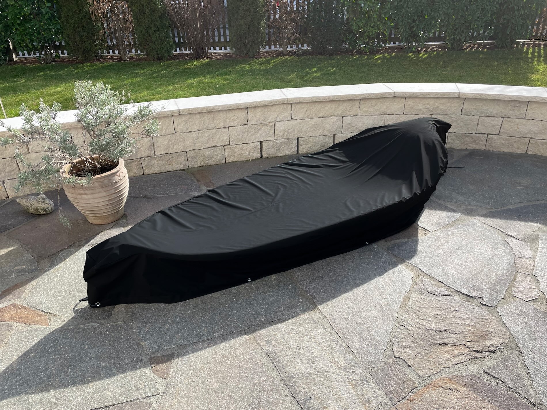 Schutzhaube für Dedon Leaf Sonnenliege - Schwarz