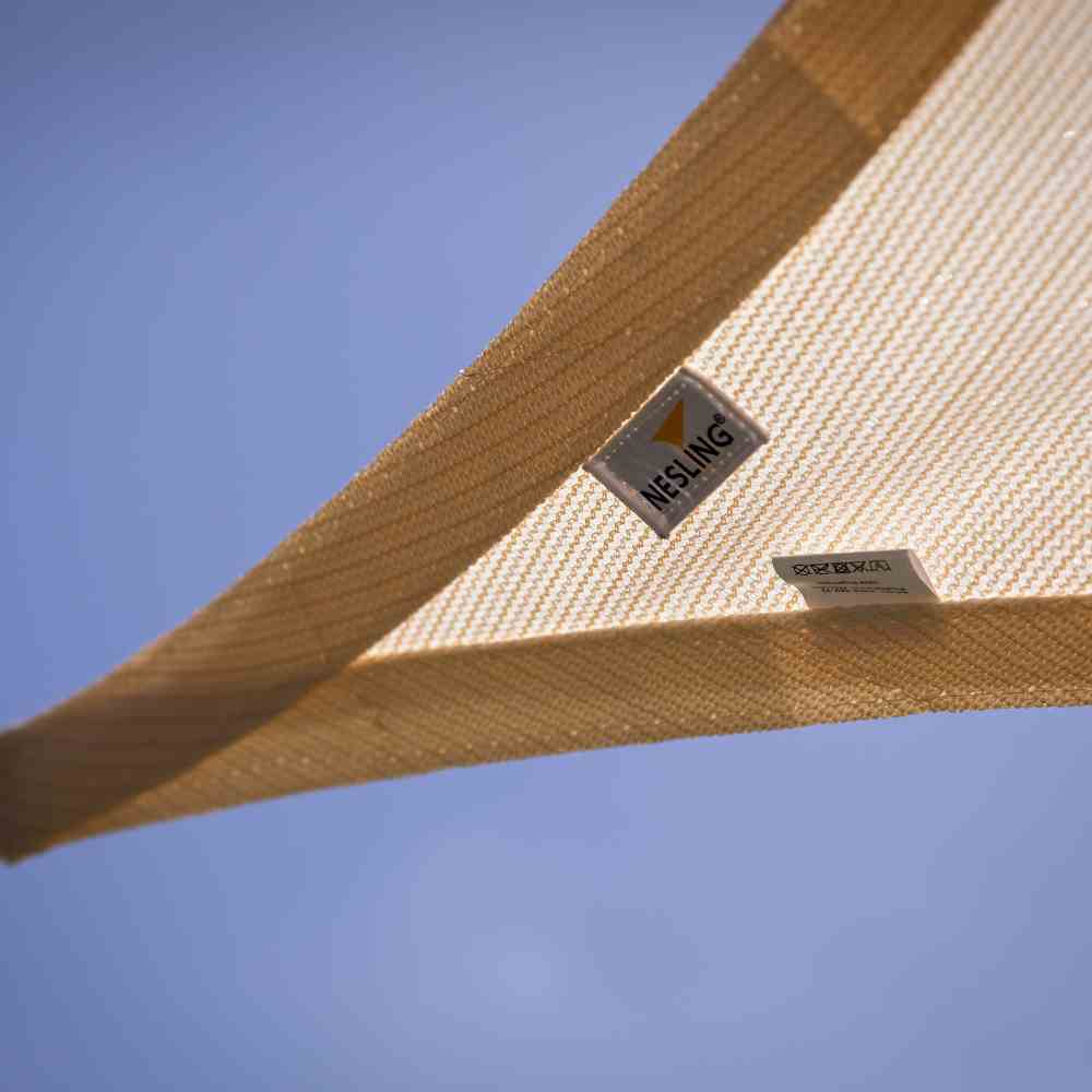 Coolfit Sonnensegel dreieckig 90° 4x4x5,7m (altweiß)