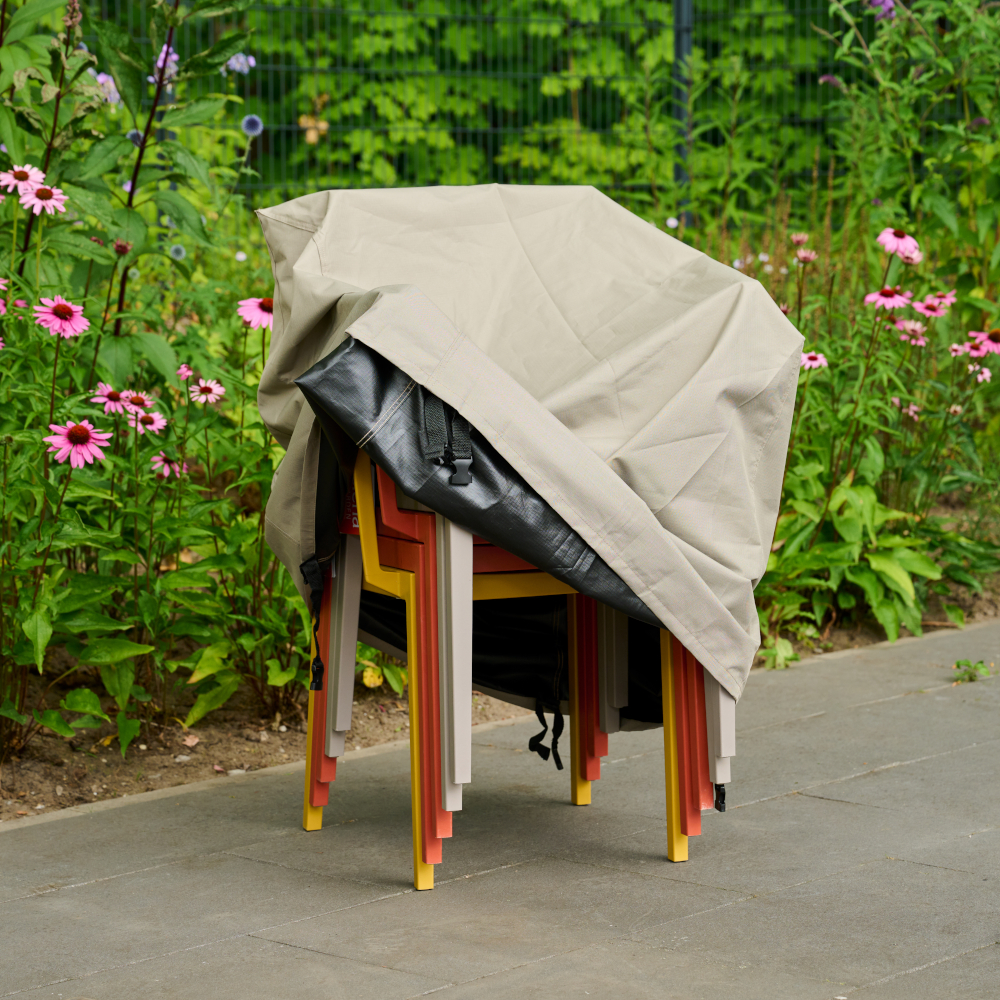 Abdeckhaube für Stapelstühle PLUS - ca. 67x67x80/110 cm