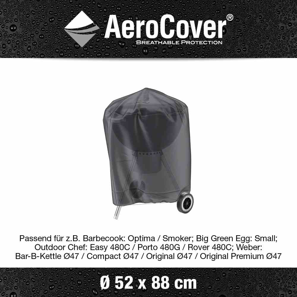 Grill Abdeckhaube AeroCover - ∅ ca. 52 cm, Höhe 88 cm