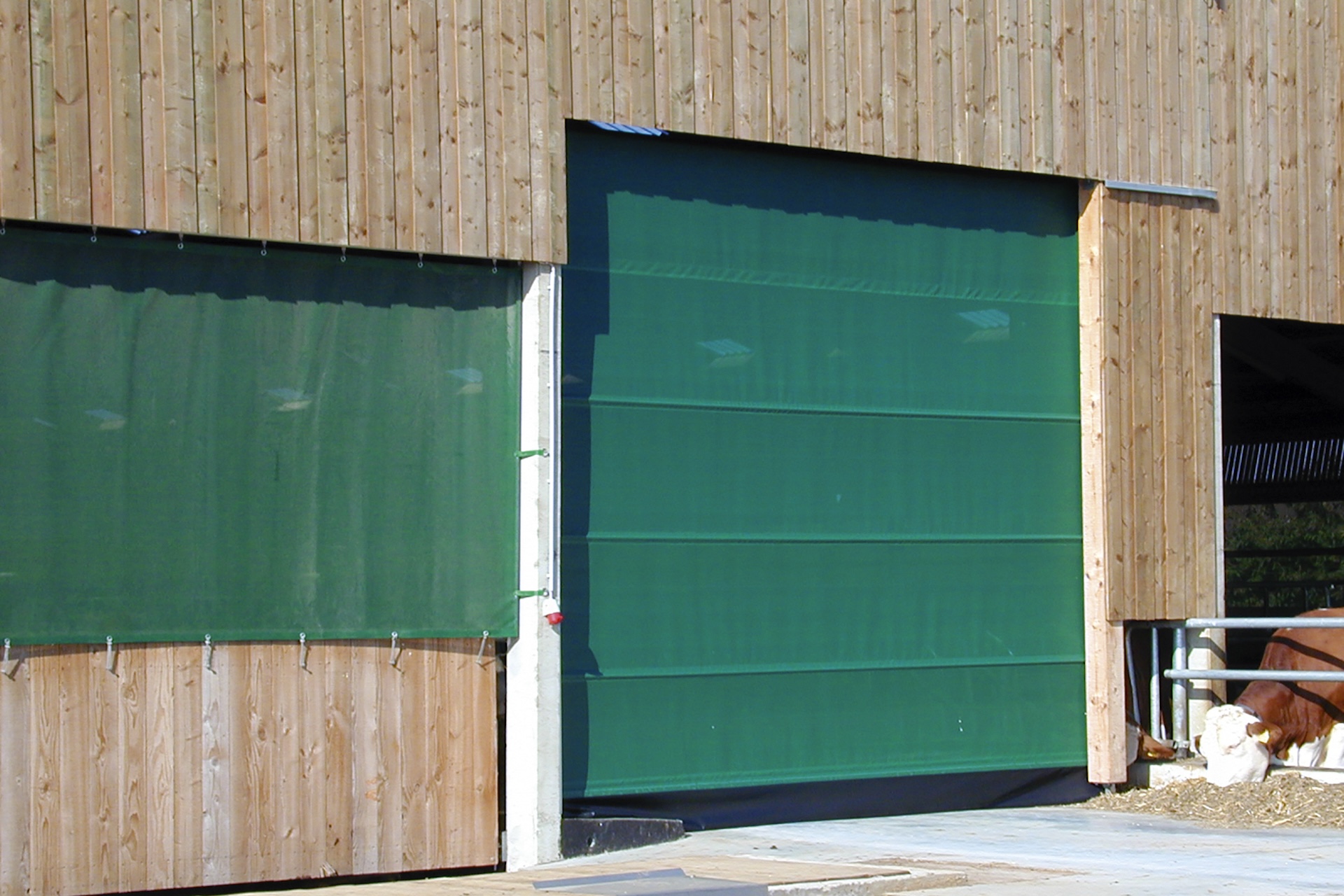 Windschutzgewebe (fein, PVC-beschichtet) / Grün - ca. 1,5x50 m
