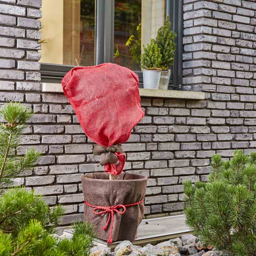 Jute-Schutzsack, Farbe: rot, Maße: 110x60cm