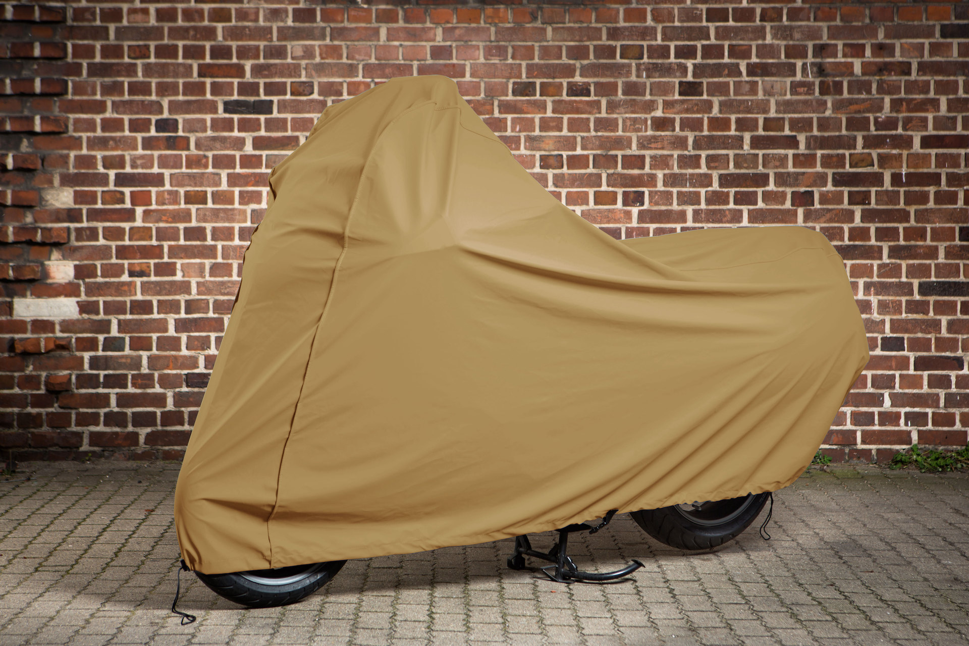 Motorrad Abdeckhaube - Größe S - Creme