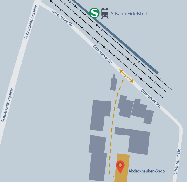 Anfahrtskizze zu Abdeckhauben-Shop.de