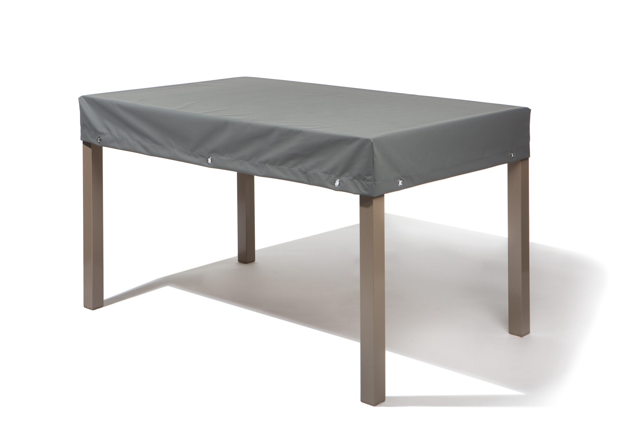 Abdeckhaube Gartentisch 160x90x15 cm Teak Safe / Atmungsaktiv / Grau
