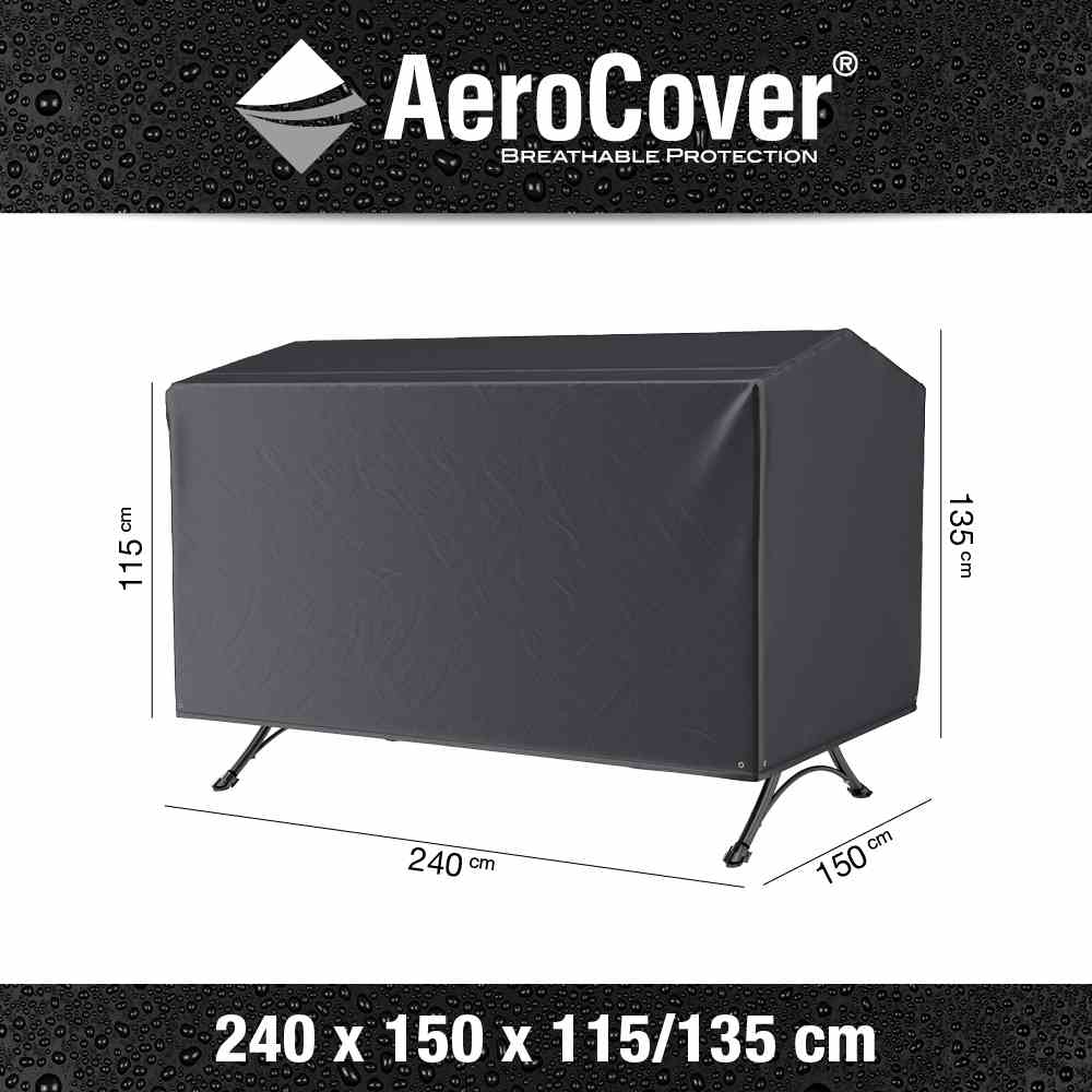 Abdeckhaube Hollywoodschaukel AeroCover - ca. 240x150x135/115 cm