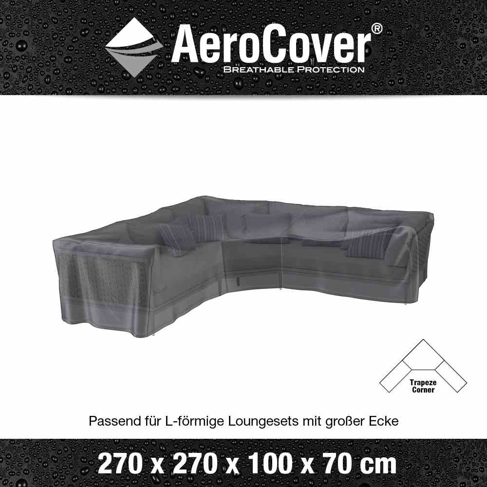 Schutzhülle L-Lounge 270x270x100/70 trapez AeroCover