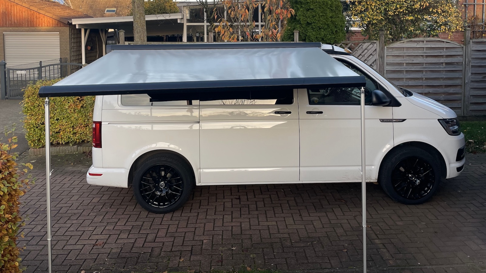 Ersatz Markisentuch / Markisenstoff für VW T5 / T6 California / OHNE Schweissnaht / Lichtgrau