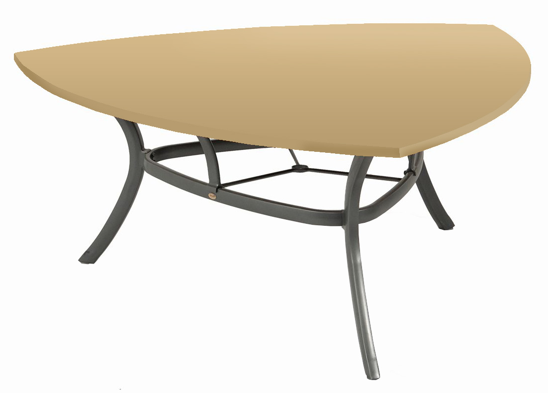 Tischplattenhaube Hartman Triangular Esstisch dreieckig 150x150 cm - Creme