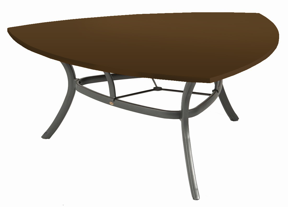 Tischplattenhaube Hartman Triangular Esstisch dreieckig 170x170 cm - Braun