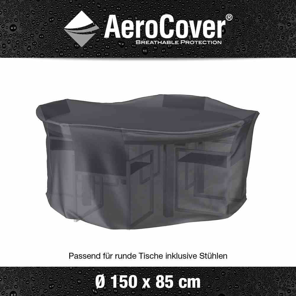 Abdeckhaube Sitzgruppe rund AeroCover - ∅ ca. 150 cm, Höhe 85 cm