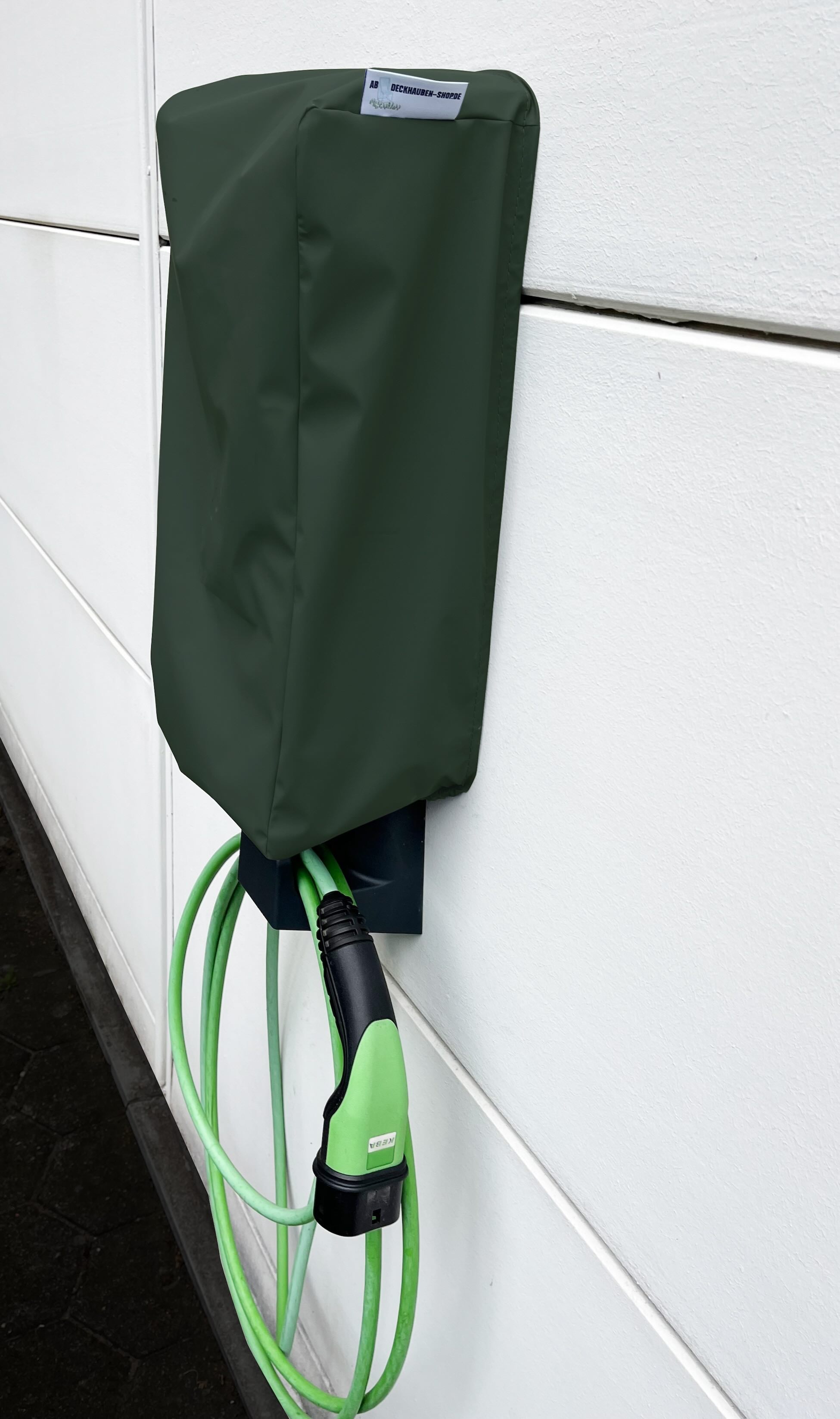 Schutzhaube für Wallbox Keba KeContact P30 / Wandmontage - Grün