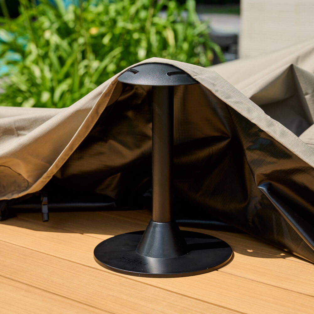 Abstandshalter (höhenverstellbar) zur Vermeidung von "Wassersäcken"