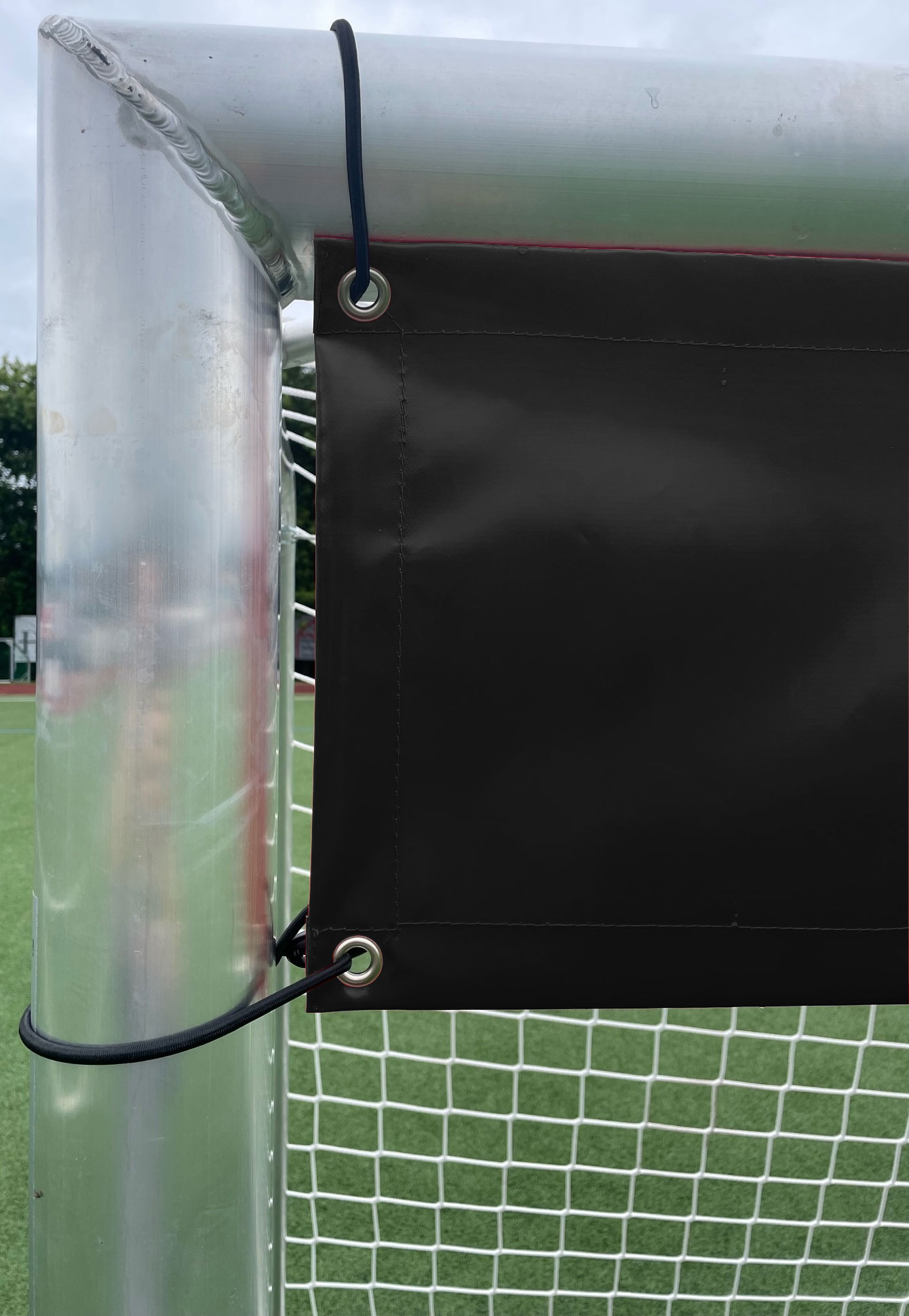 Goal-Downsizer (Torverkleinerer) für Jugendfussballtor / ca. 495x33 cm / LKW Plane (650 g/qm) - Schwarz