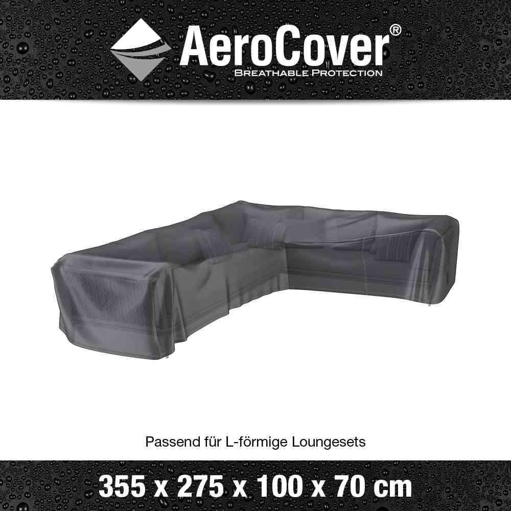 Schutzhülle L-Lounge rechts 355x275x100/70 AeroCover