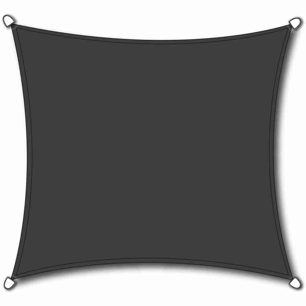 Solino Sonnensegel quadratisch 3,6x3,6m (grau)