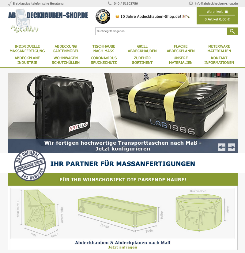 Abdeckhauben-Shop.de / Onlineshop bis 2022 Abdeckhauben-Shop.de / Onlineshop bis 2022