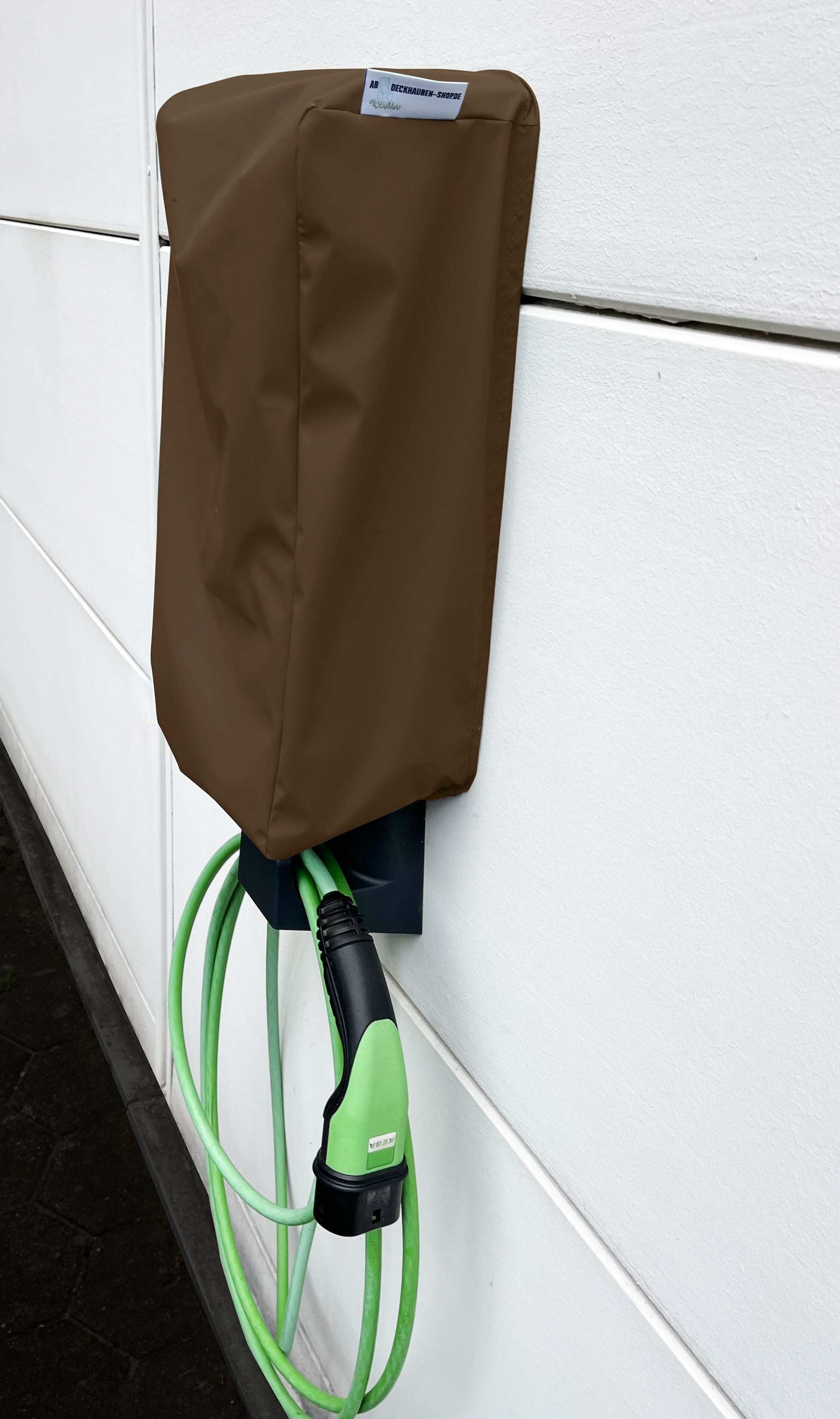 Schutzhaube für Wallbox Keba KeContact P30 / Wandmontage - Braun
