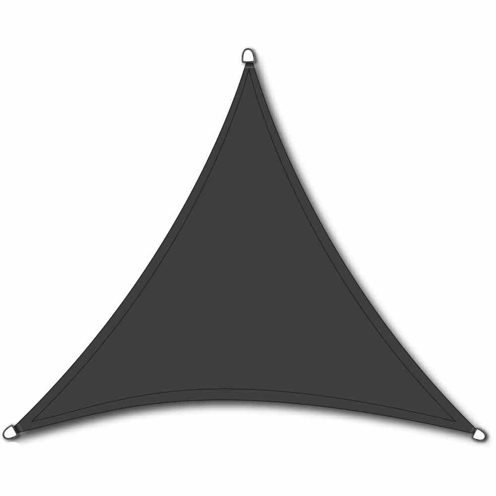  Solino Sonnensegel dreieckig 3,6x3,6x3,6m (grau)