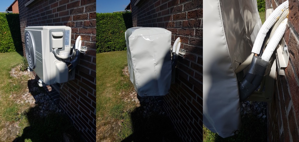 Abdeckhaube für Wärmepumpe / Klimaanlage