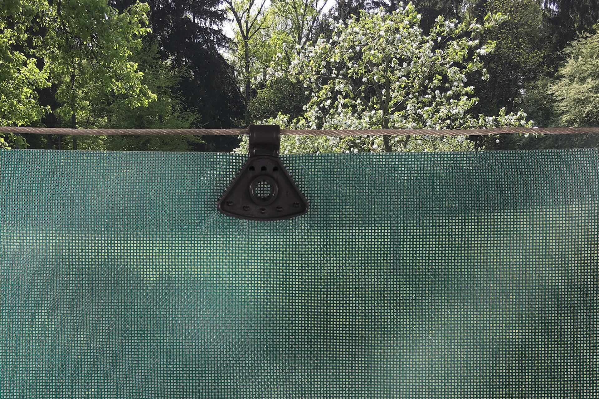 Windschutzgewebe (grob, PVC-beschichtet) / Grün - ca. 3,0x100 m