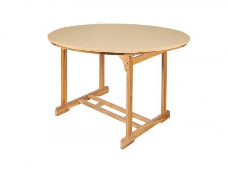 Schutzhülle Tisch rund mit 15 cm Abhang - Creme - Tisch rund bis ∅ 180 cm