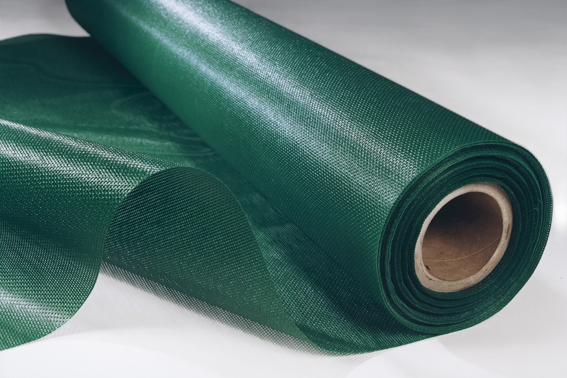 Windschutzgewebe (fein, PVC-beschichtet) / Grün - ca. 1,0x50 m