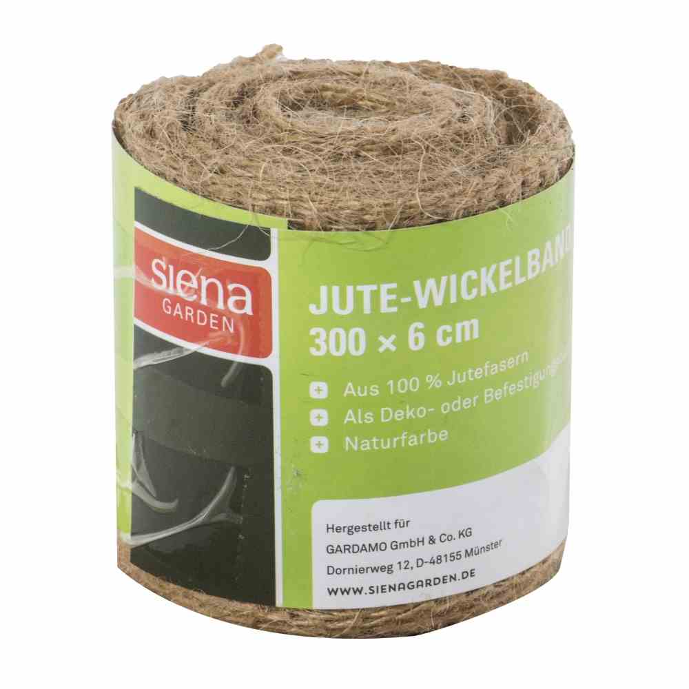 Jute-Wickelband, Farbe: beige, Maße: 6x300cm 