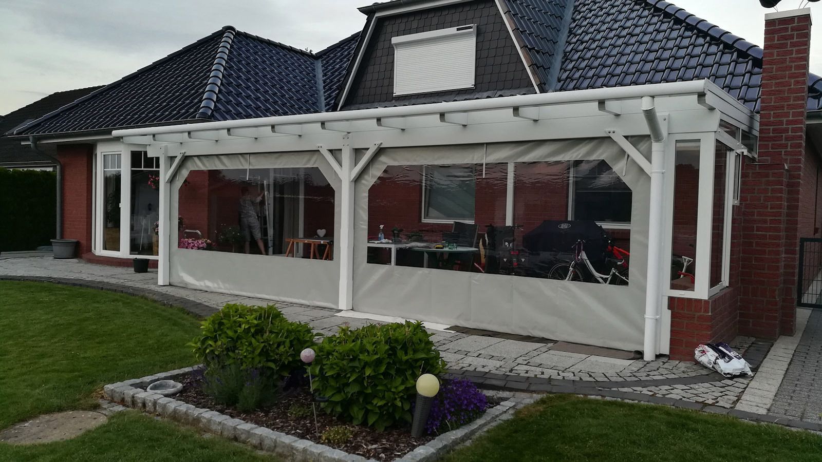 Carport / Terrassenplanen aus LKW-Plane nach Maß